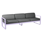 Fermob- Bellevie 3 Seater Sofa - Graphite Grey Cushions