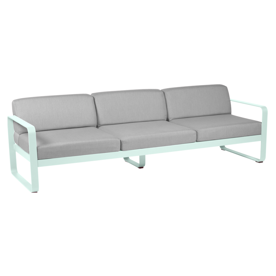 Fermob- Bellevie 3 Seater Sofa - Flannel Grey Cushions