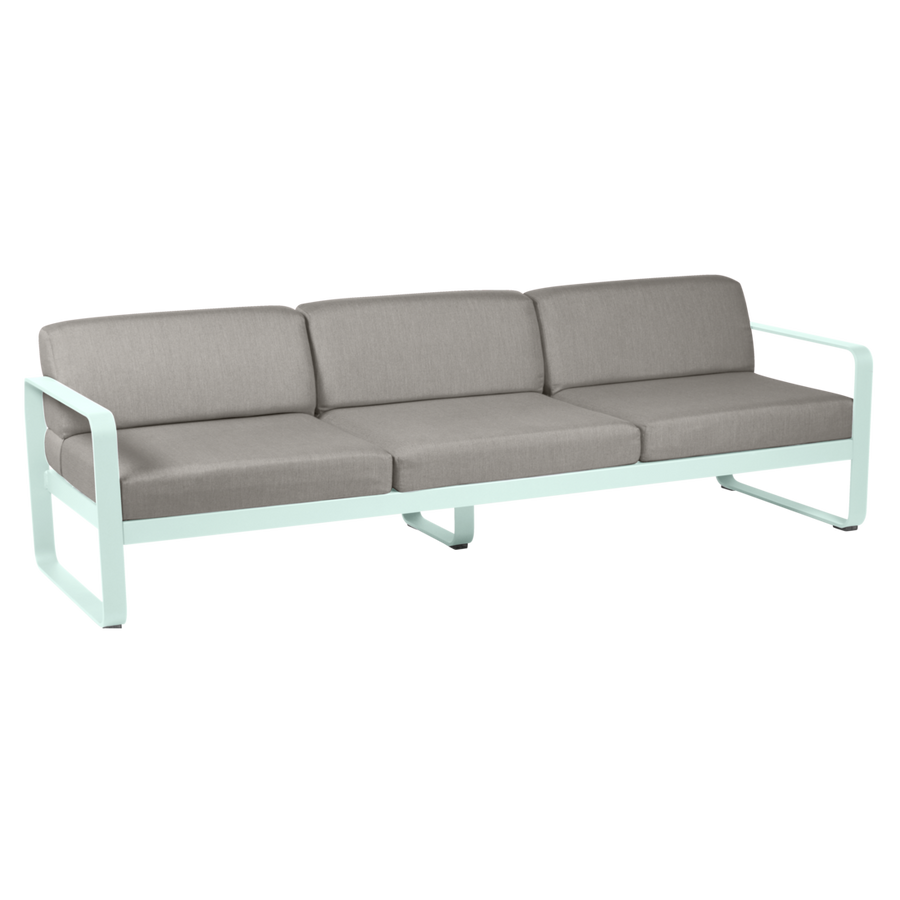 Fermob- Bellevie 3 Seater Sofa - Grey Taupe Cushions