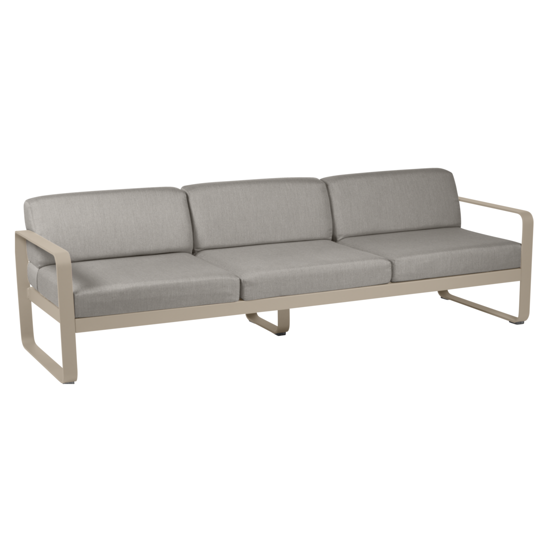 Fermob- Bellevie 3 Seater Sofa - Grey Taupe Cushions