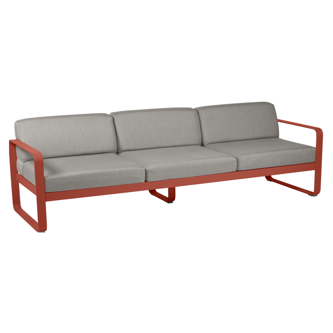 Fermob- Bellevie 3 Seater Sofa - Grey Taupe Cushions