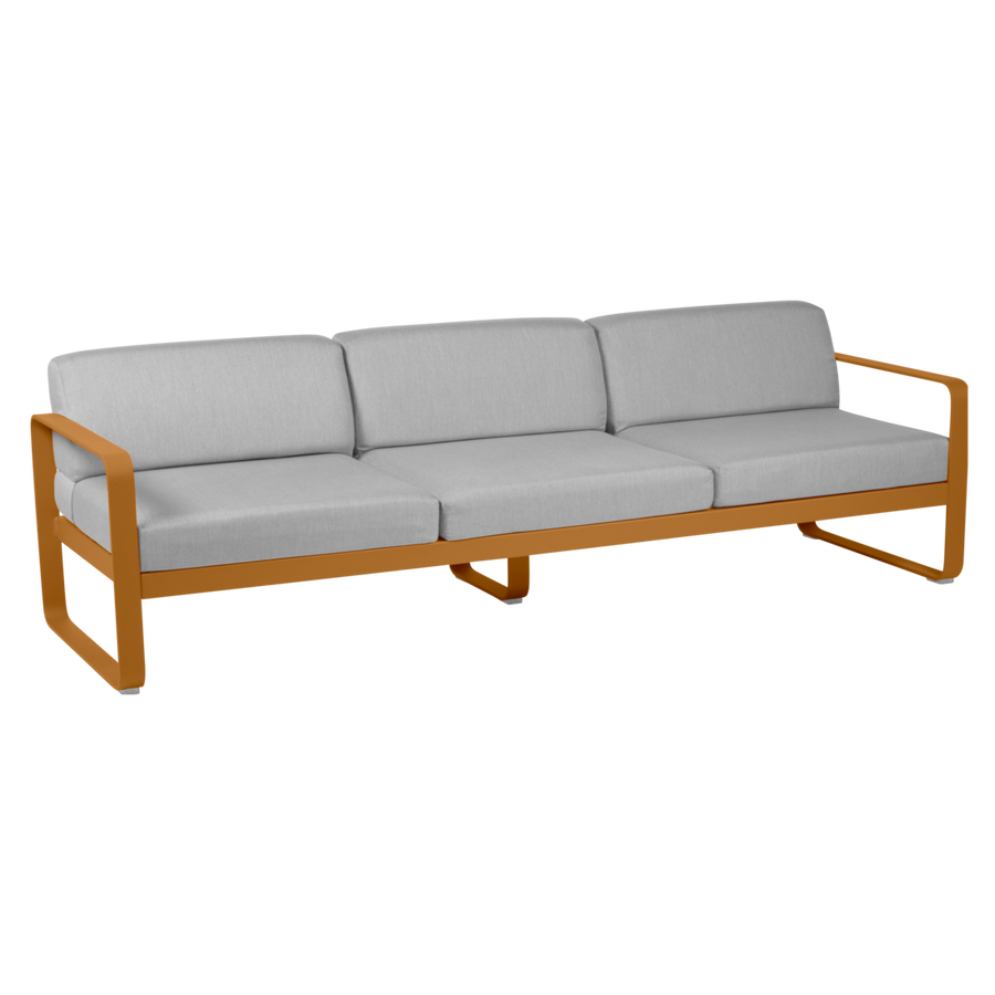 Fermob- Bellevie 3 Seater Sofa - Flannel Grey Cushions