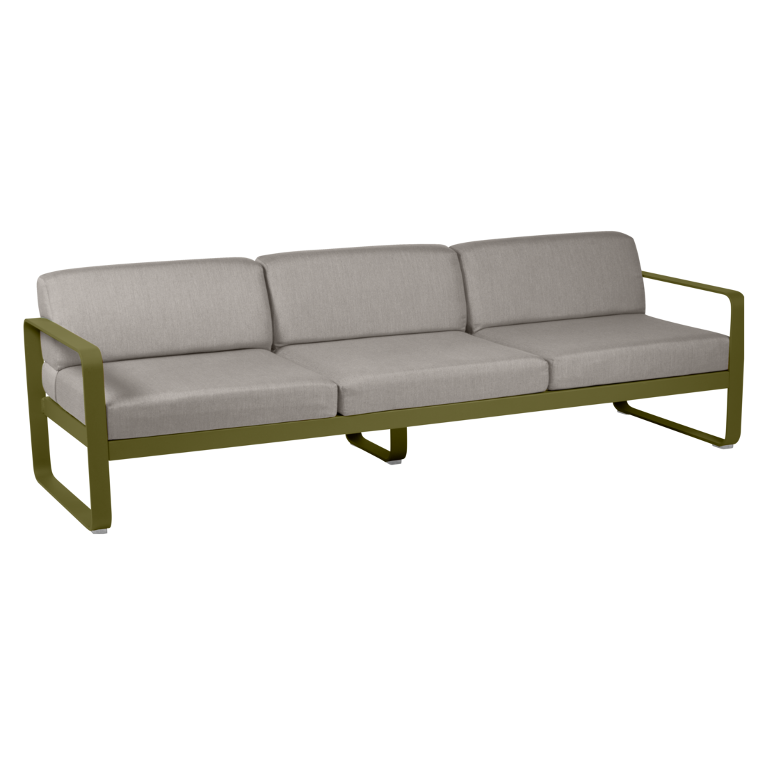 Fermob- Bellevie 3 Seater Sofa - Grey Taupe Cushions