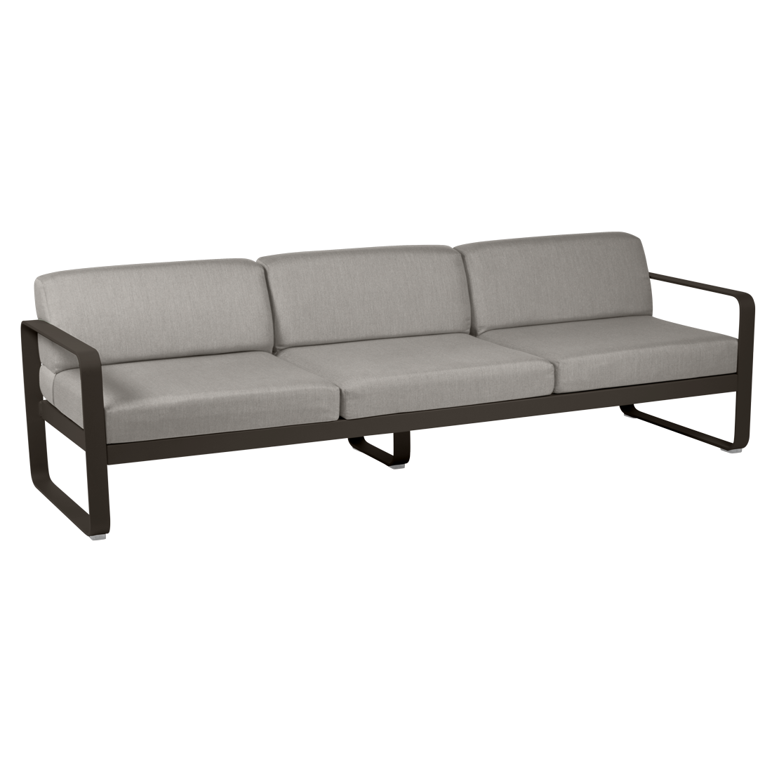 Fermob- Bellevie 3 Seater Sofa - Grey Taupe Cushions