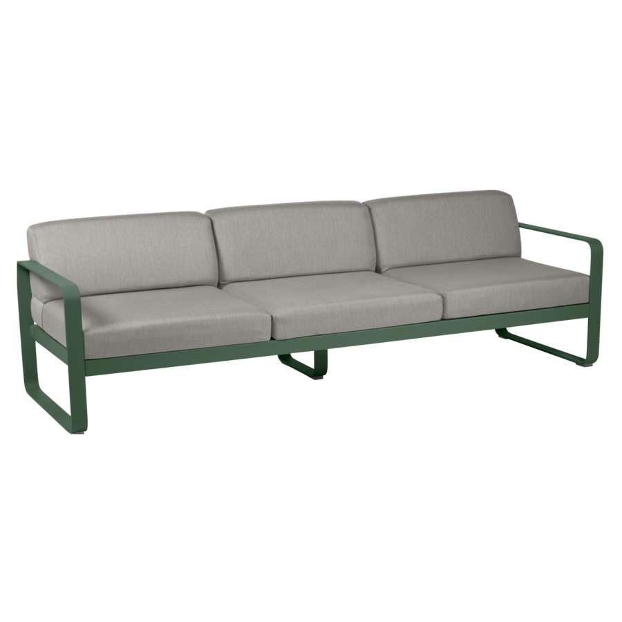 Fermob- Bellevie 3 Seater Sofa - Grey Taupe Cushions