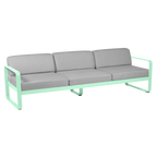 Fermob- Bellevie 3 Seater Sofa - Flannel Grey Cushions