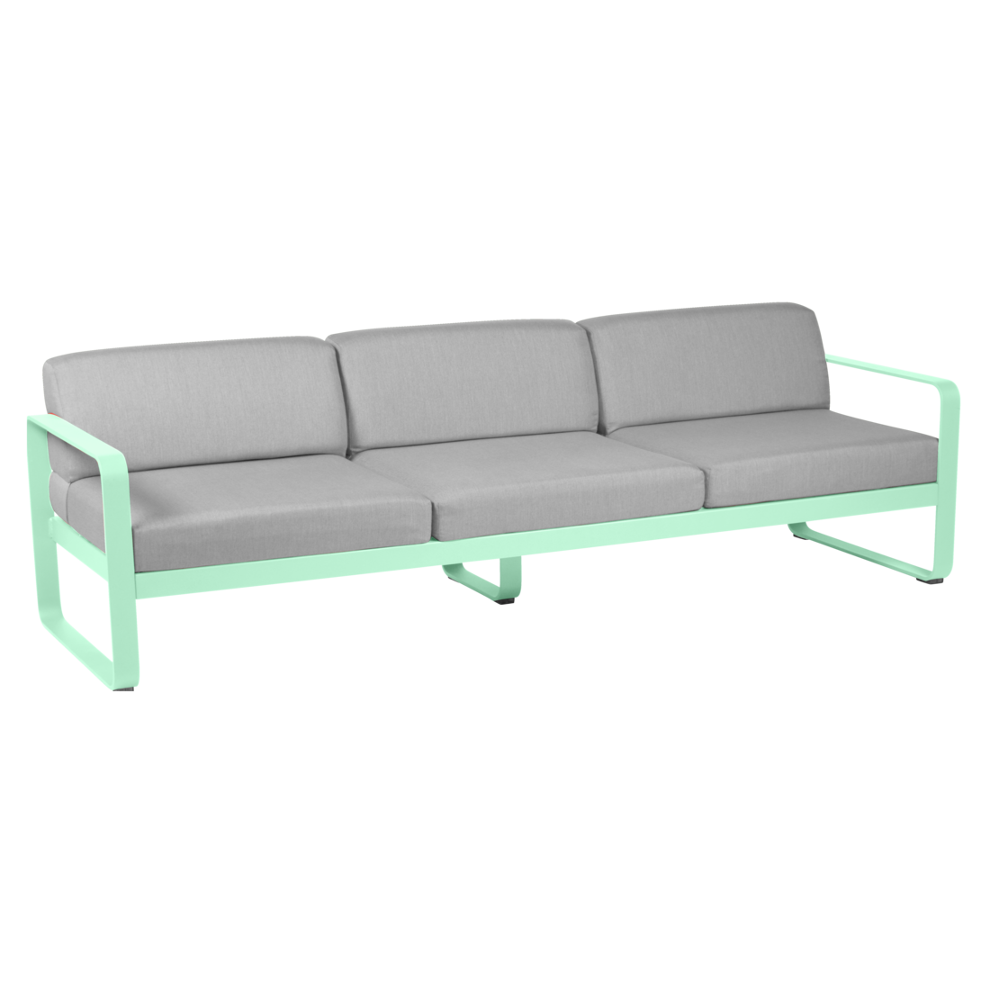 Fermob- Bellevie 3 Seater Sofa - Flannel Grey Cushions