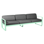 Fermob- Bellevie 3 Seater Sofa - Graphite Grey Cushions