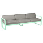 Fermob- Bellevie 3 Seater Sofa - Grey Taupe Cushions