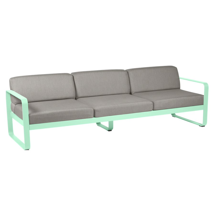 Fermob- Bellevie 3 Seater Sofa - Grey Taupe Cushions