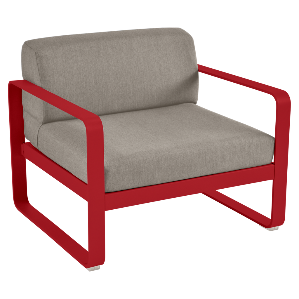 Fermob- Bellevie Armchair - Grey Taupe Cushions