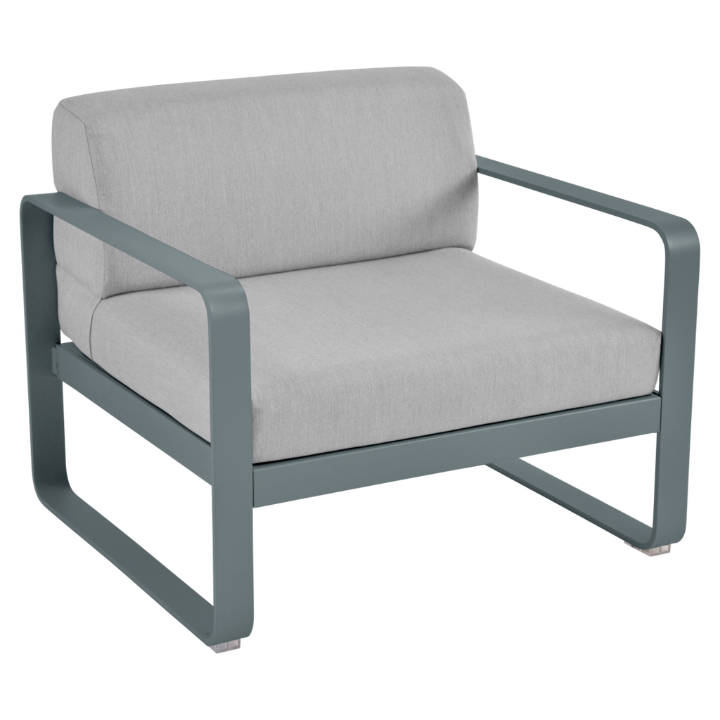 Fermob - Bellevie Armchair - Flannel Grey Cushions