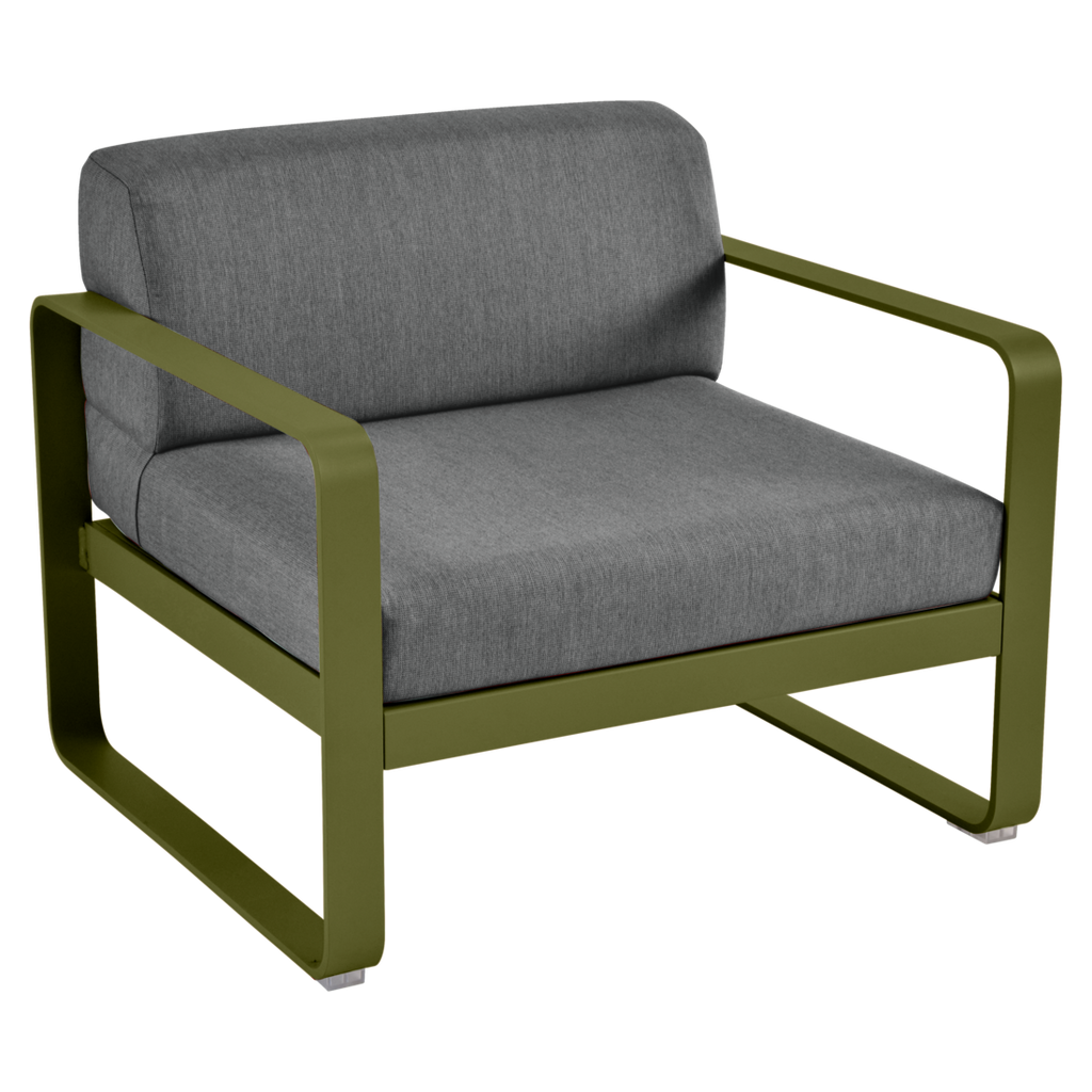 Fermob - Bellevie Armchair - Graphite Grey Cushions