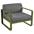 Fermob - Bellevie Armchair - Graphite Grey Cushions