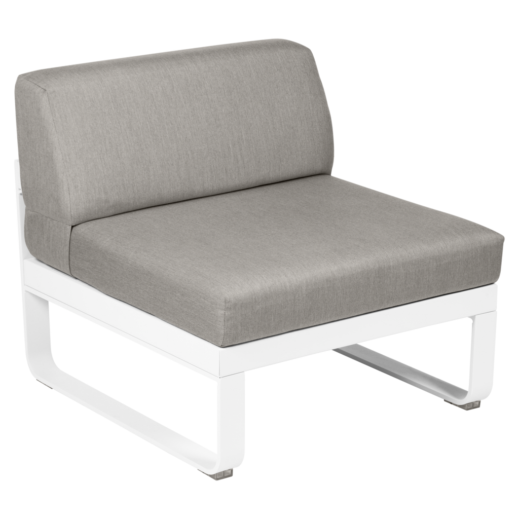 Fermob- Bellevie 1 Seater Central Module - Grey Taupe Cushions