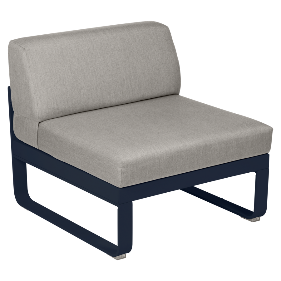 Fermob- Bellevie 1 Seater Central Module - Grey Taupe Cushions