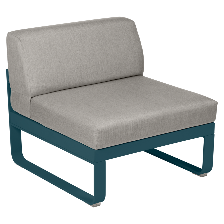 Fermob- Bellevie 1 Seater Central Module - Grey Taupe Cushions