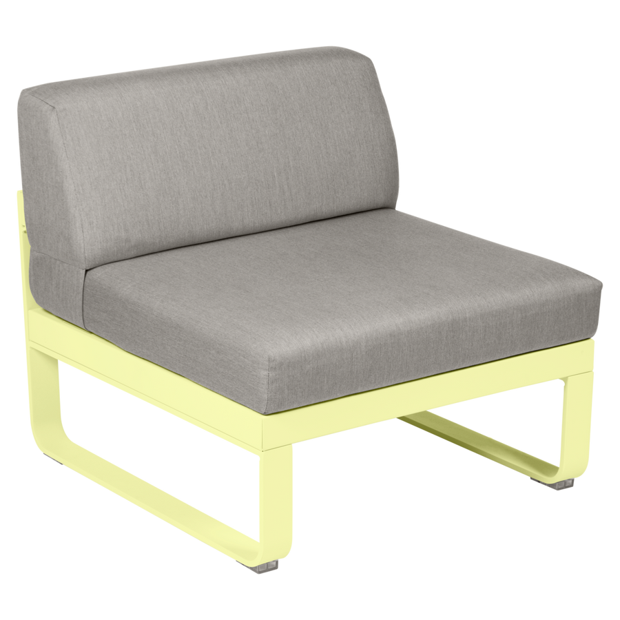 Fermob- Bellevie 1 Seater Central Module - Grey Taupe Cushions