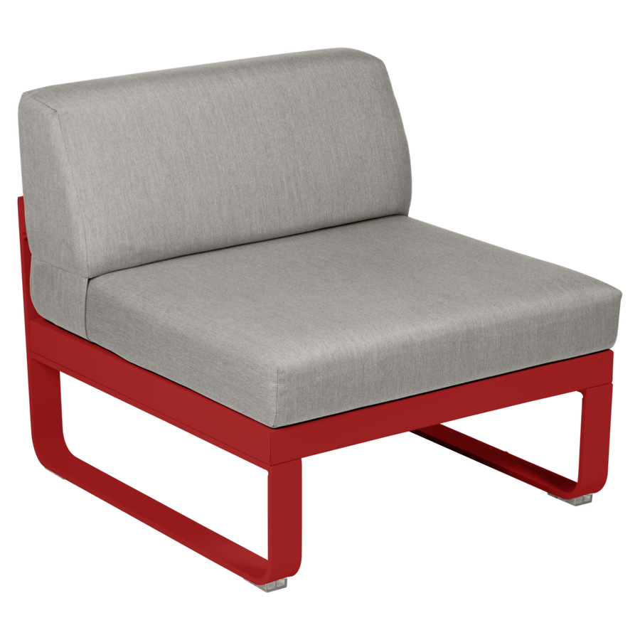 Fermob- Bellevie 1 Seater Central Module - Grey Taupe Cushions