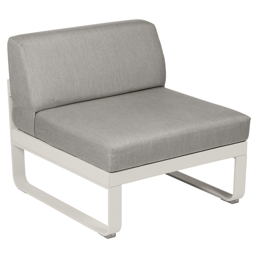 Fermob- Bellevie 1 Seater Central Module - Grey Taupe Cushions