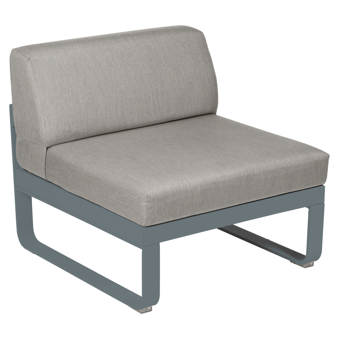 Fermob- Bellevie 1 Seater Central Module - Grey Taupe Cushions