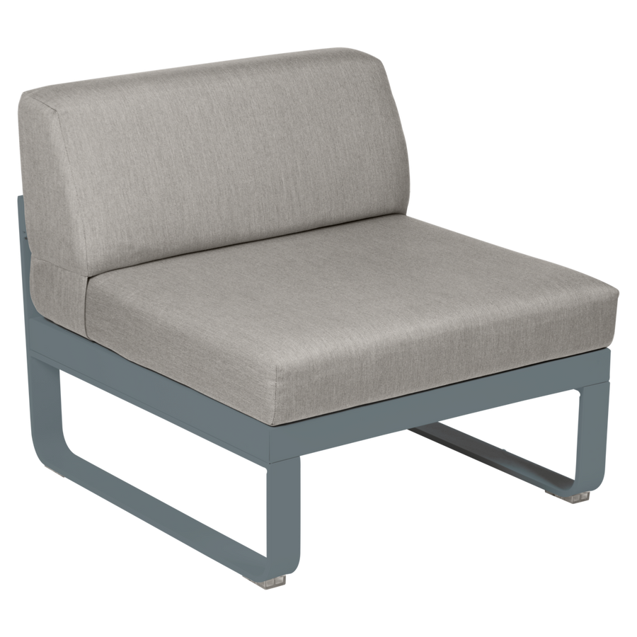 Fermob- Bellevie 1 Seater Central Module - Grey Taupe Cushions