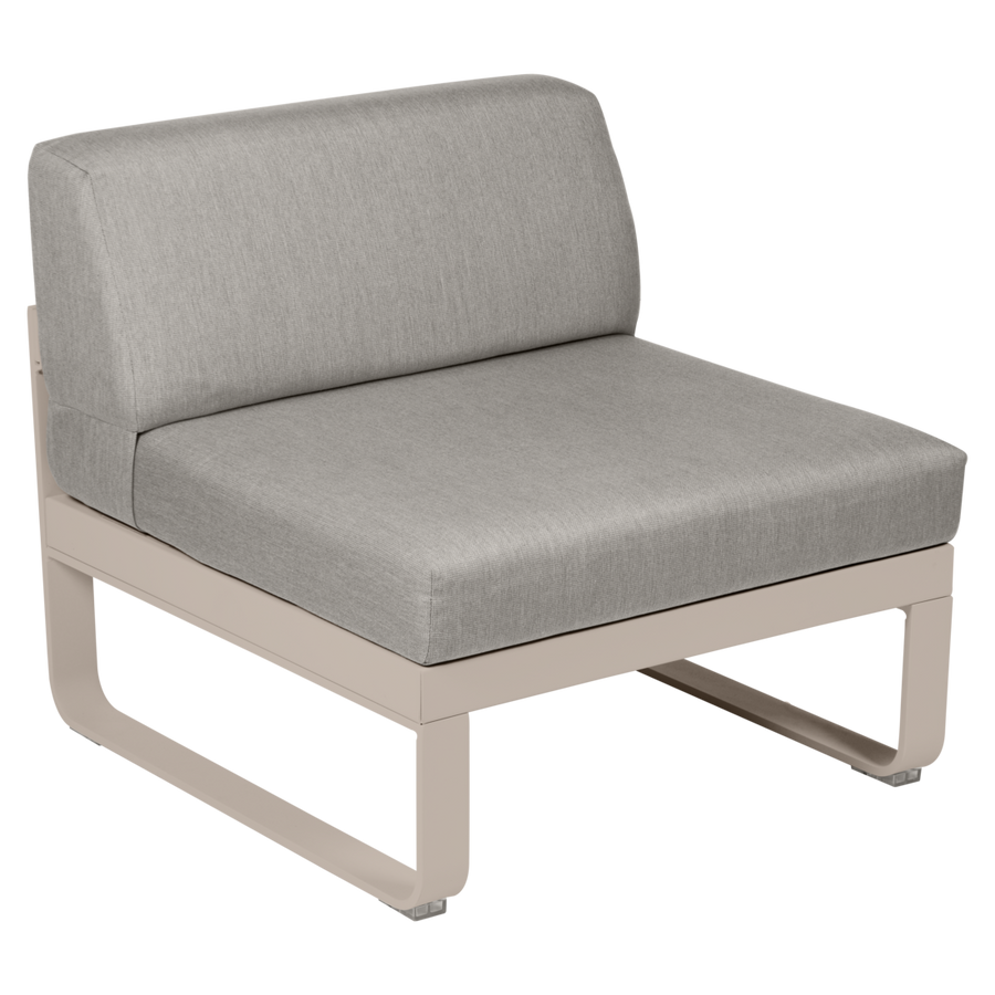 Fermob- Bellevie 1 Seater Central Module - Grey Taupe Cushions