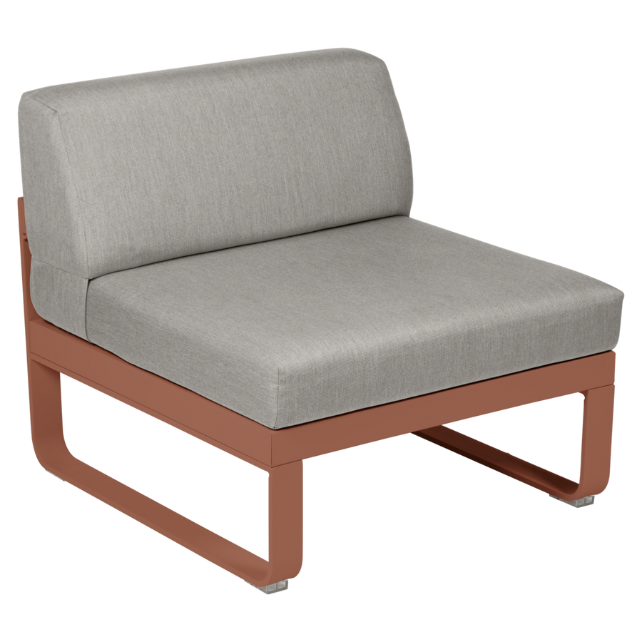 Fermob- Bellevie 1 Seater Central Module - Grey Taupe Cushions