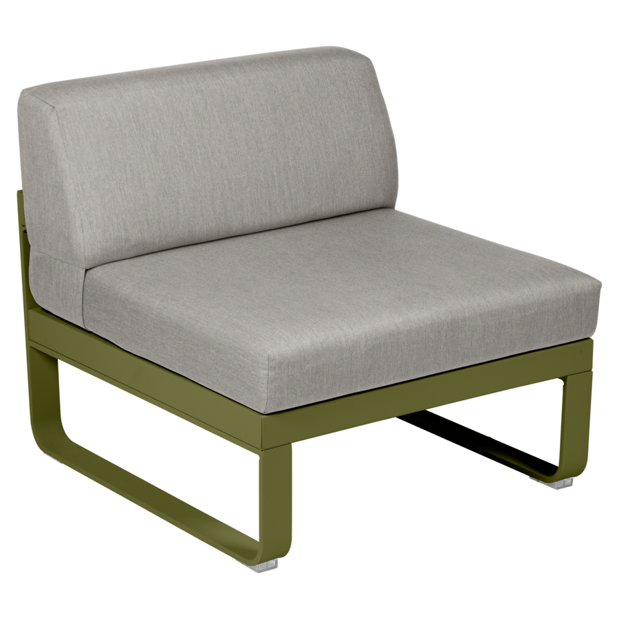 Fermob- Bellevie 1 Seater Central Module - Grey Taupe Cushions