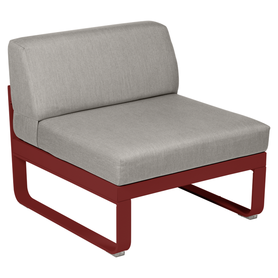 Fermob- Bellevie 1 Seater Central Module - Grey Taupe Cushions