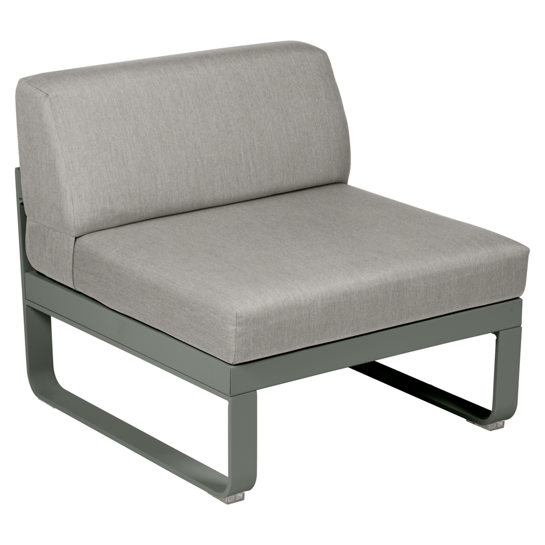 Fermob- Bellevie 1 Seater Central Module - Grey Taupe Cushions