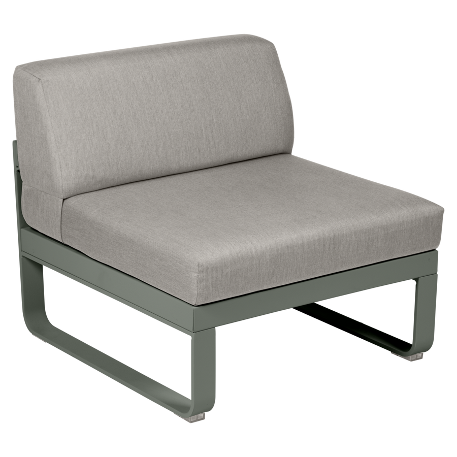 Fermob- Bellevie 1 Seater Central Module - Grey Taupe Cushions