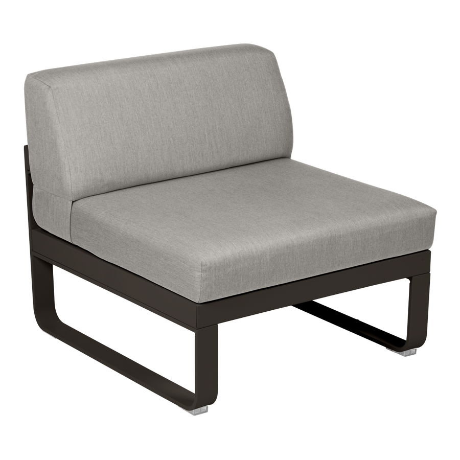 Fermob- Bellevie 1 Seater Central Module - Grey Taupe Cushions