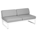 Fermob- Bellevie 2 Seater Central Module - Flannel Grey Cushions