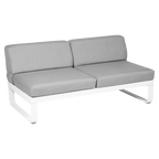 Fermob- Bellevie 2 Seater Central Module - Flannel Grey Cushions