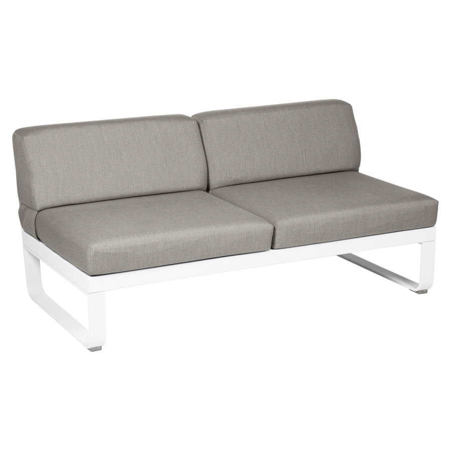 Fermob- Bellevie 2 Seater Central Module - Grey Taupe Cushions
