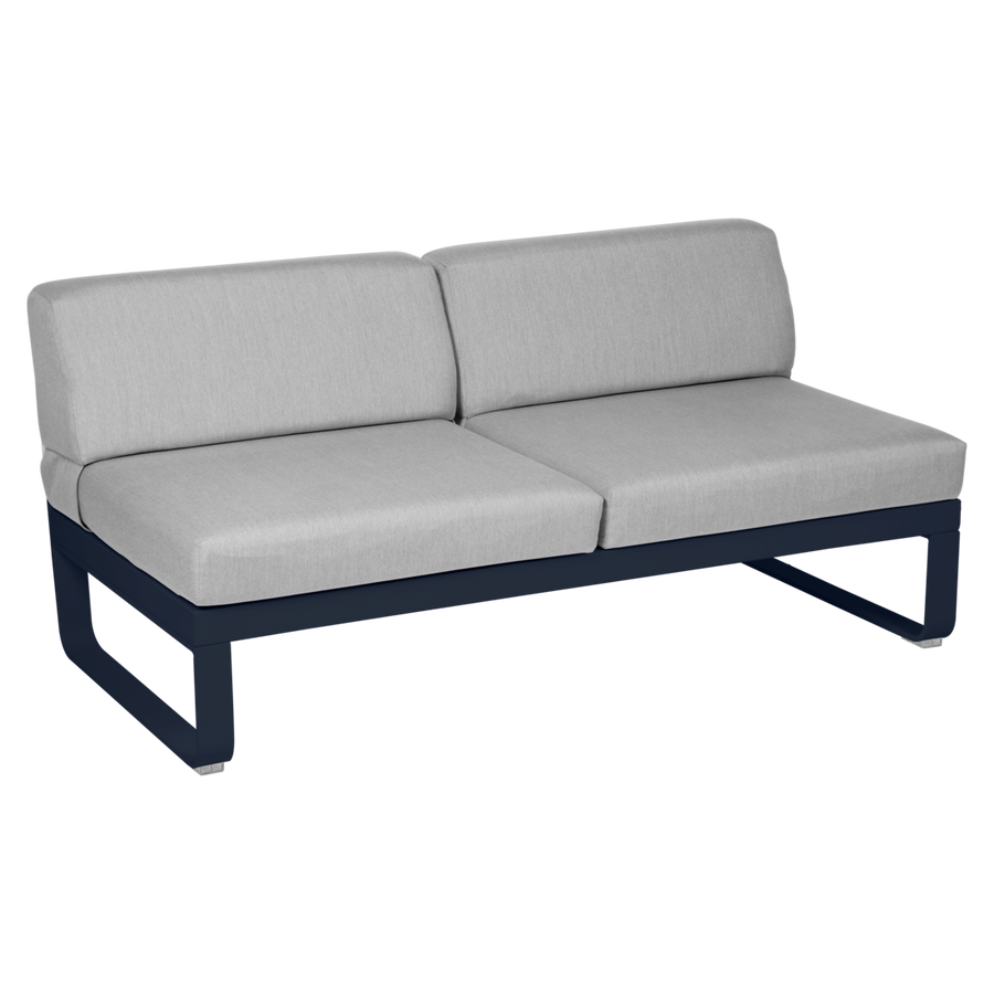Fermob- Bellevie 2 Seater Central Module - Flannel Grey Cushions
