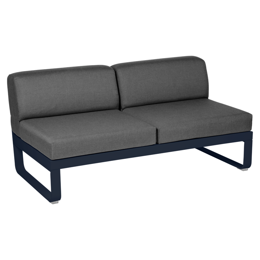 Fermob- Bellevie 2 Seater Central Module - Graphite Grey Cushions