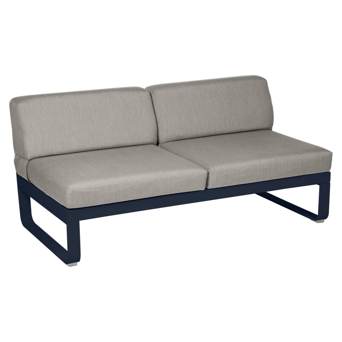 Fermob- Bellevie 2 Seater Central Module - Grey Taupe Cushions