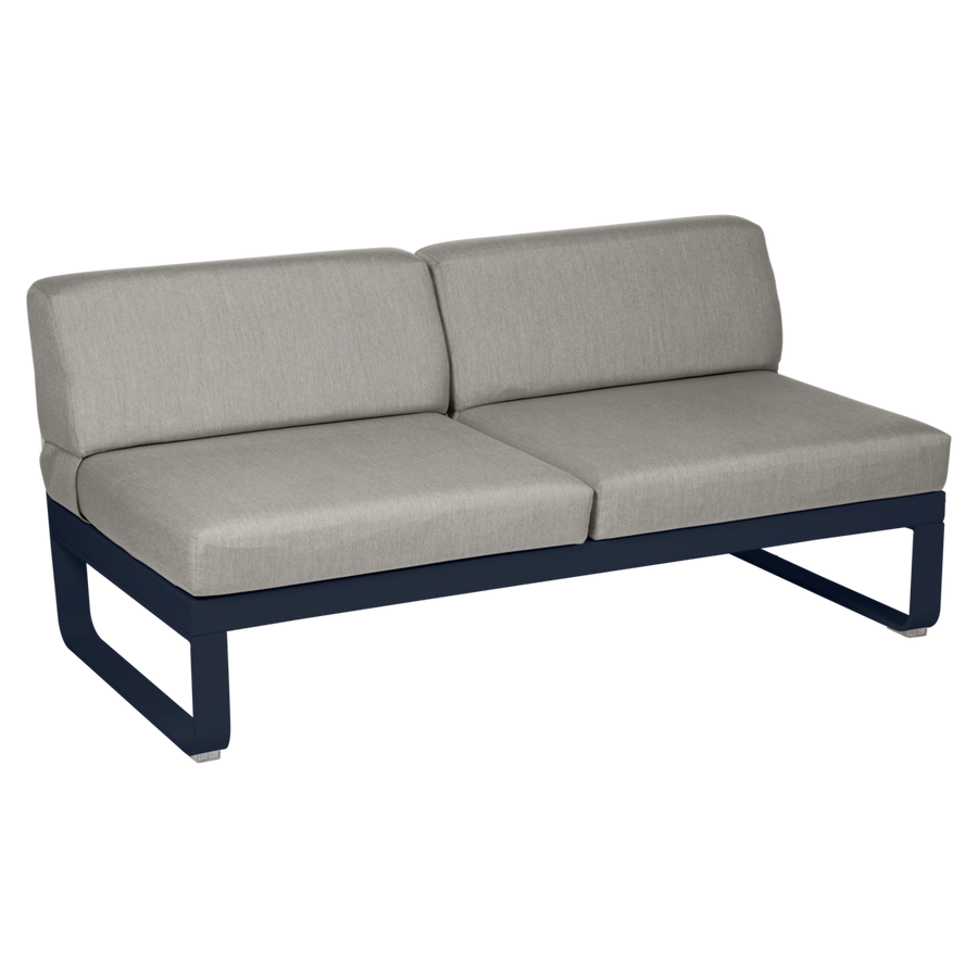 Fermob- Bellevie 2 Seater Central Module - Grey Taupe Cushions
