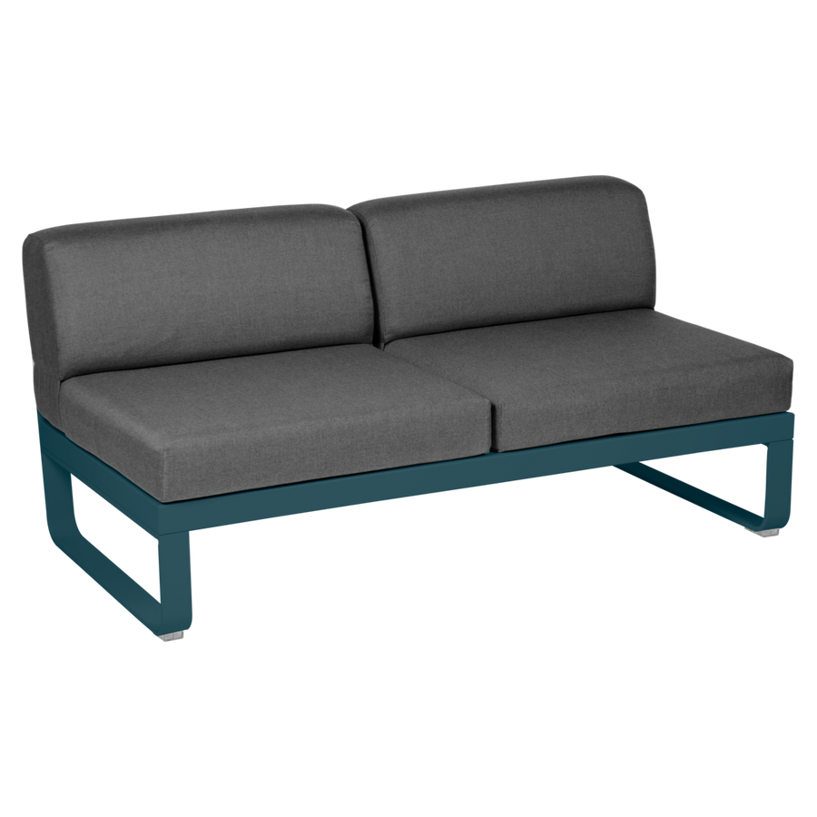 Fermob- Bellevie 2 Seater Central Module - Graphite Grey Cushions