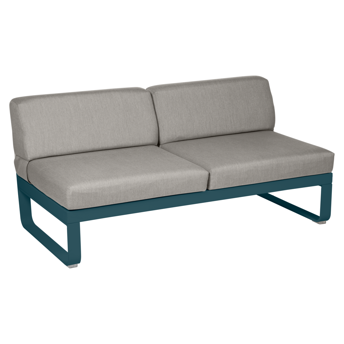 Fermob- Bellevie 2 Seater Central Module - Grey Taupe Cushions
