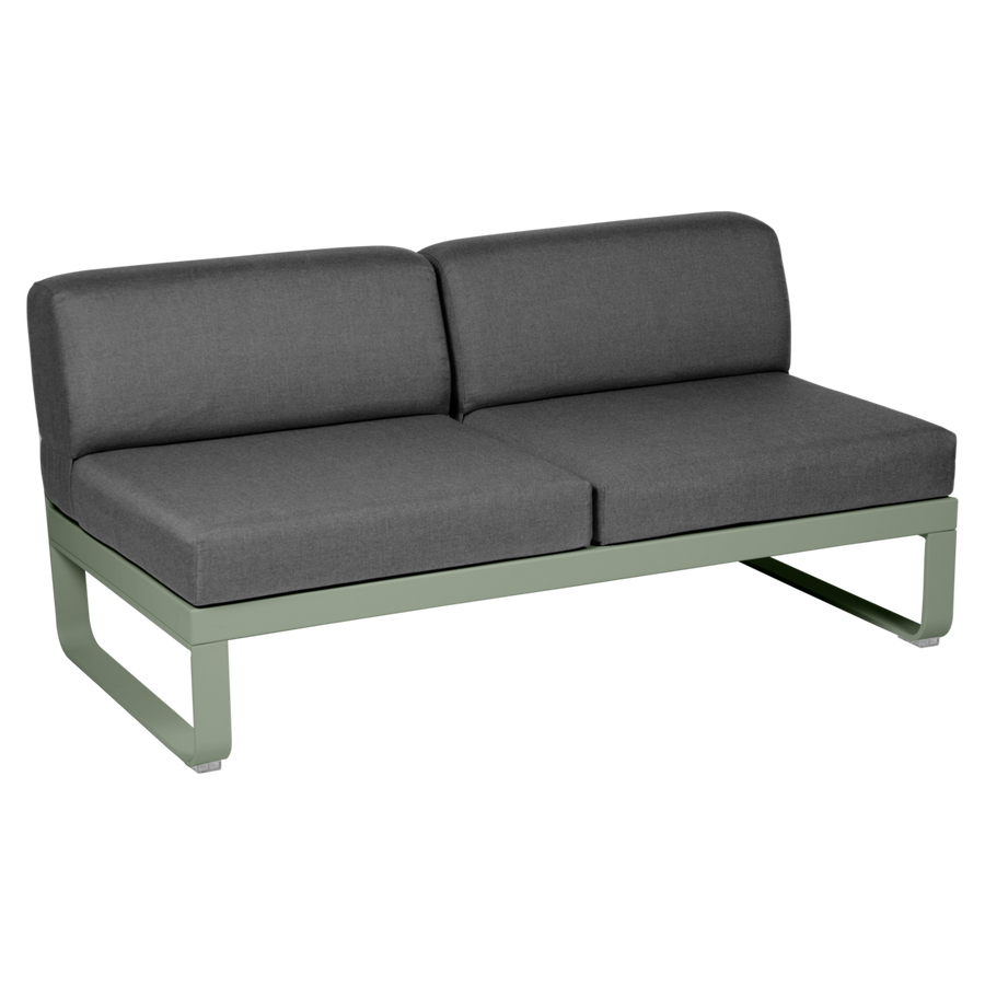 Fermob- Bellevie 2 Seater Central Module - Graphite Grey Cushions