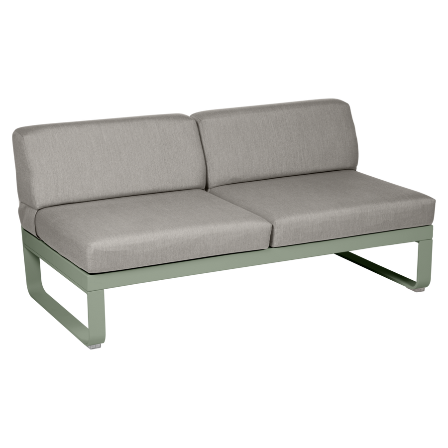 Fermob- Bellevie 2 Seater Central Module - Grey Taupe Cushions