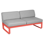 Fermob- Bellevie 2 Seater Central Module - Flannel Grey Cushions