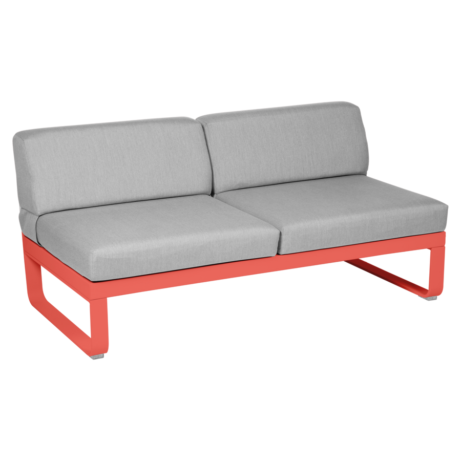 Fermob- Bellevie 2 Seater Central Module - Flannel Grey Cushions