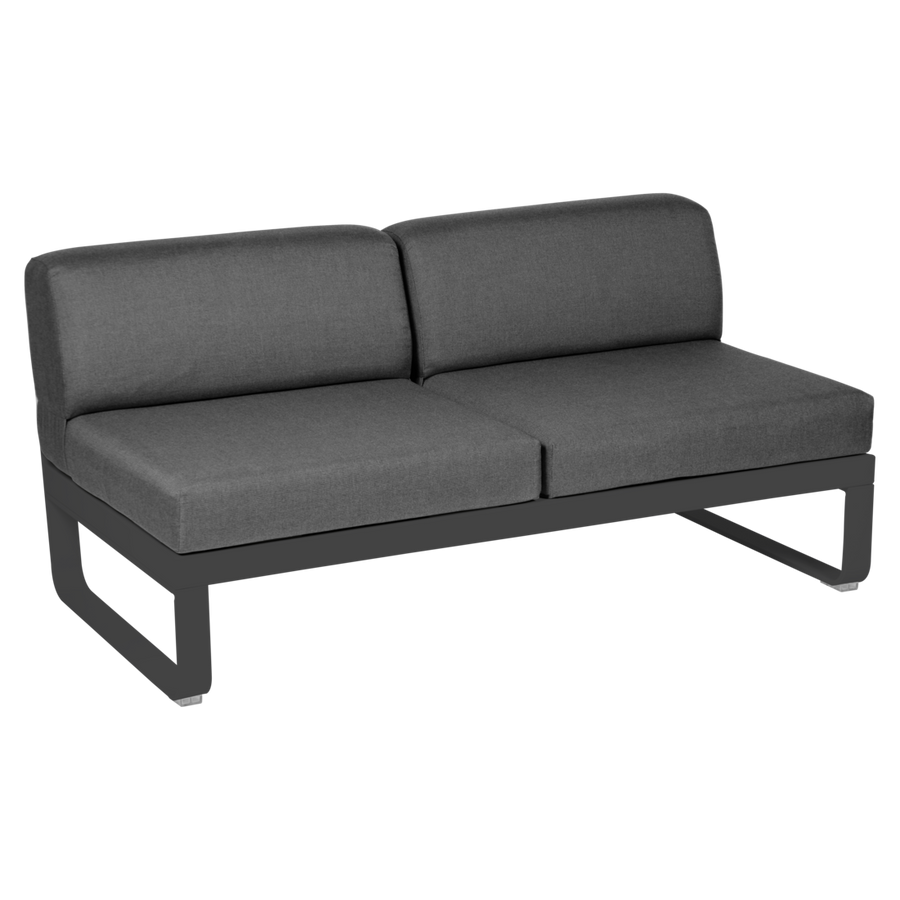 Fermob- Bellevie 2 Seater Central Module - Graphite Grey Cushions