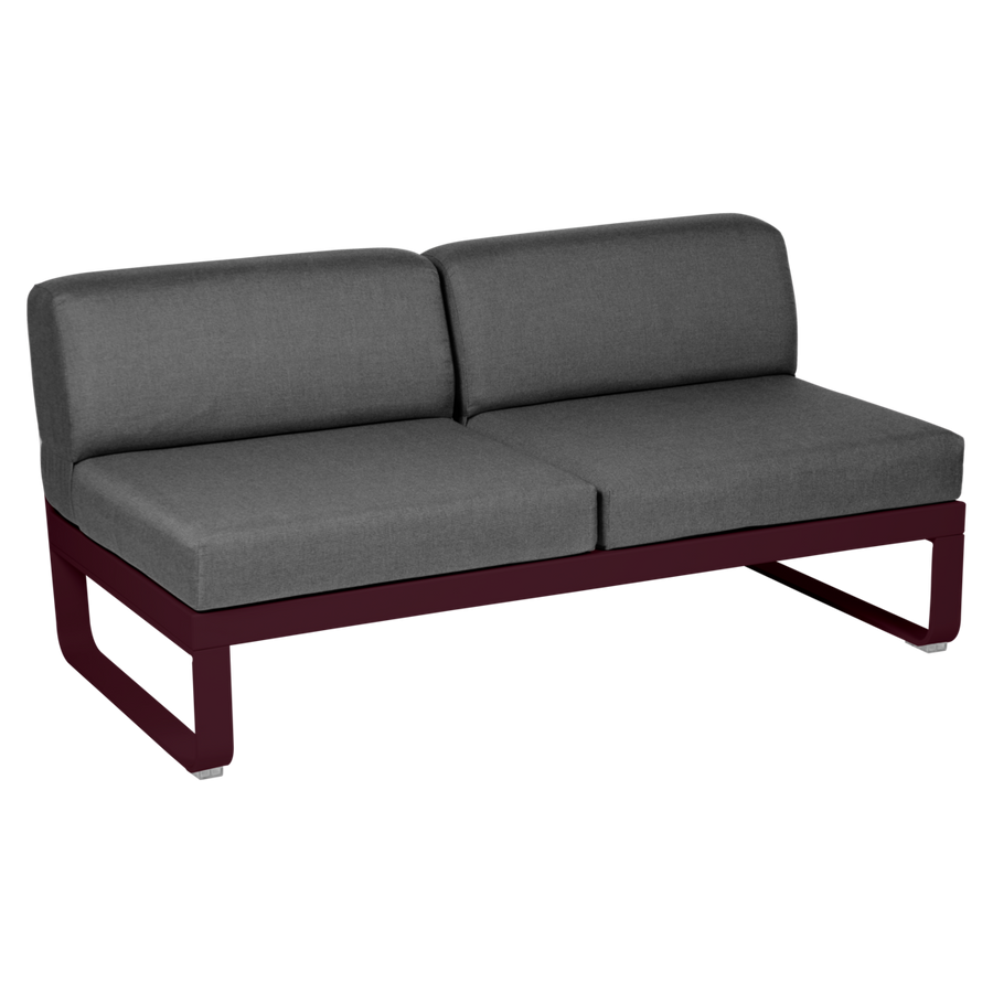 Fermob- Bellevie 2 Seater Central Module - Graphite Grey Cushions