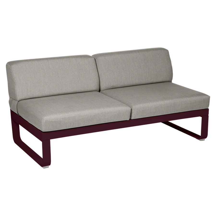 Fermob- Bellevie 2 Seater Central Module - Grey Taupe Cushions