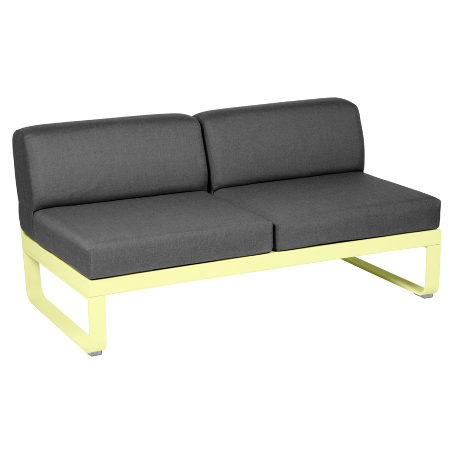 Fermob- Bellevie 2 Seater Central Module - Graphite Grey Cushions
